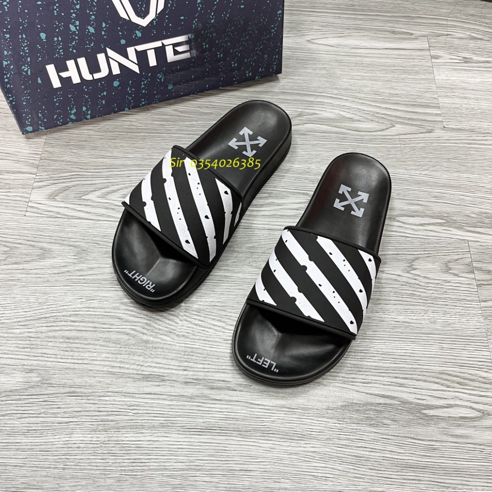 Dép Nam Nữ Quai Ngang OFF WHITE siêu dẹp HOT
