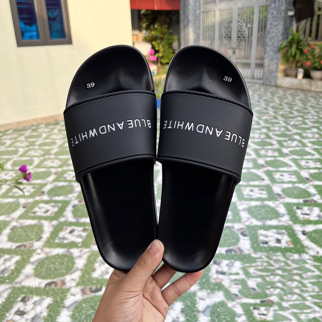 Dép Nam Nữ quai ngang BLUE AND WHITE Dép Thời Trang hè 2023