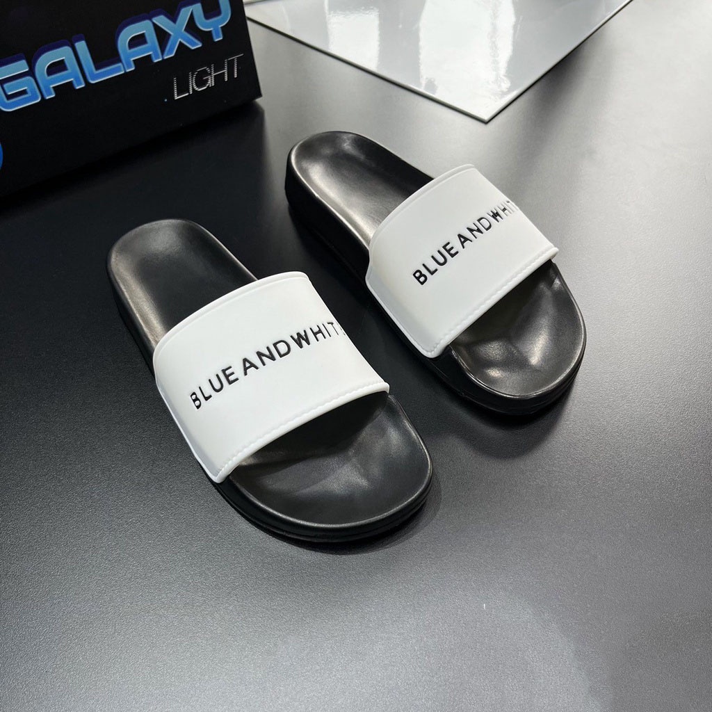 Dép Nam Nữ quai ngang BLUE AND WHITE Dép Thời Trang hè 2023