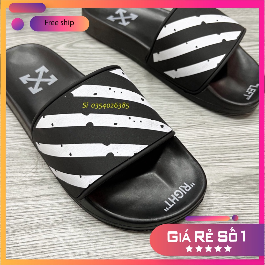 Dép Nam Nữ Quai Ngang OFF WHITE siêu dẹp HOT 2023