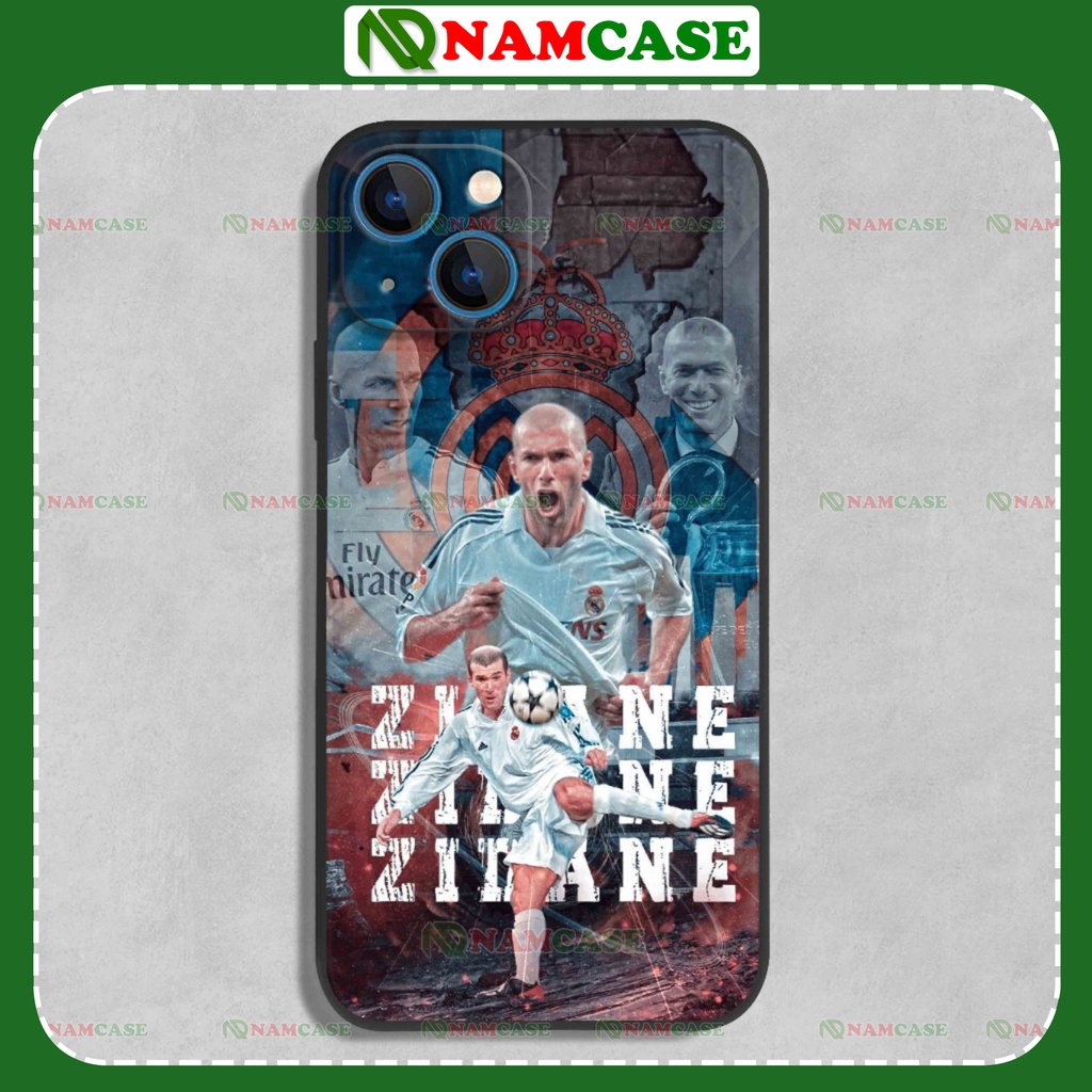 Ốp lưng iphone cầu thủ bóng đá zidan ronaldo cạnh vuông chống sốc silicon dẻo ip 6/6s/7/8/X/XS/11/12/13/14 Pro Plus Max