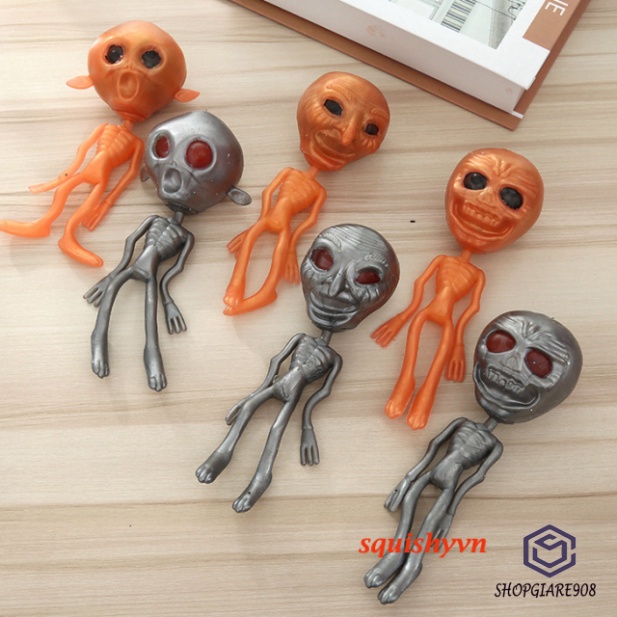 Squishy người ngoài trái đất UFO siêu mềm thủ công kéo dãn bóp thư giãn xả stress