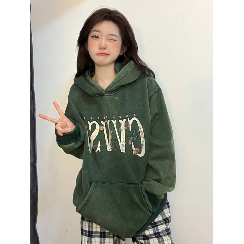 O Sweater Có Mũ Trùm Đầu in Hình Bộ Xương Đường Phố Mỹ O Kho C D Kim Tay D I Xiaozi Phù Hợp Mùa Thu Đông Dành Cho Cặp Đôi