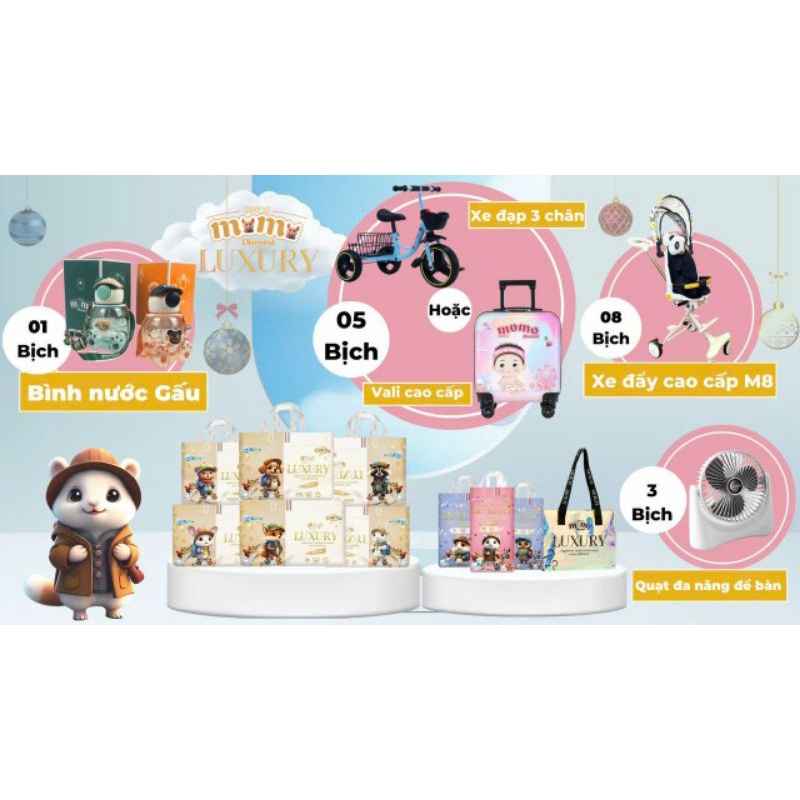Bỉm MOMO LUXURY Đủ Size