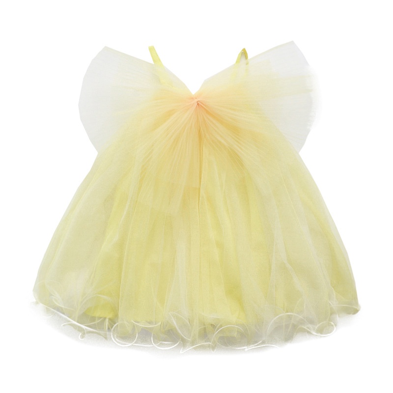 Cô gái sợi lưới váy mùa hè bướm lễ hội cánh tiên hoa công chúa sling vest váy