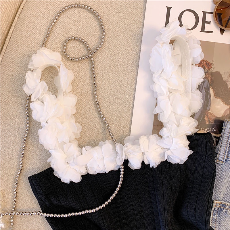 Jiashucheng Áo Ống Dệt Kim Ba Chiều Thiết Kế Phong Cách Mới Mùa Hè Cho Nữ