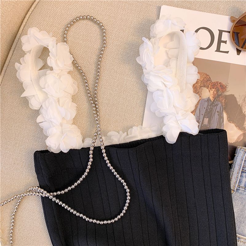 Jiashucheng Áo Ống Dệt Kim Ba Chiều Thiết Kế Phong Cách Mới Mùa Hè Cho Nữ