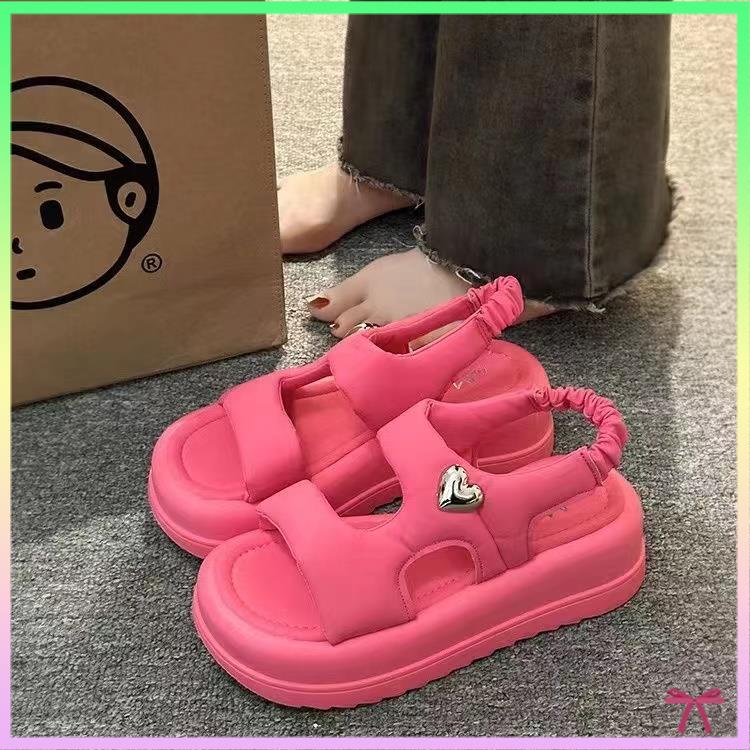 Giày Sandal Đế Xuồng Thời Trang Đi Biển Mùa Hè Cho Nữ