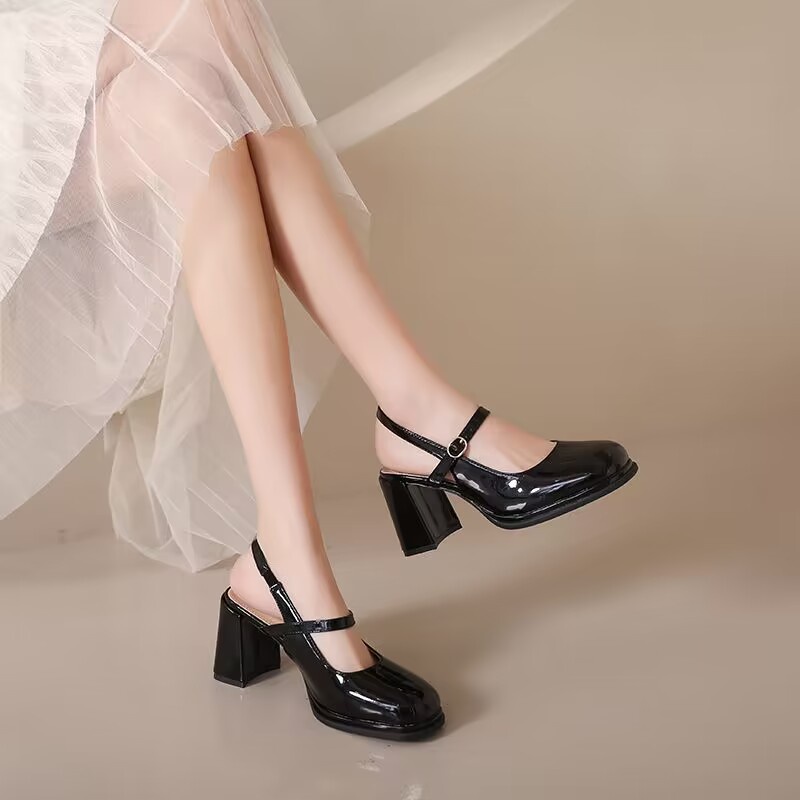 Giày cao gót túi xách thô và thời trang mới