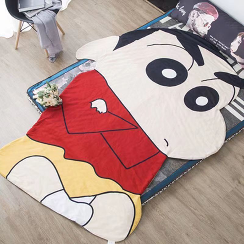 Chăn Bông Mỏng Điều Hòa Nhiệt Độ Hình Shin-chan Dễ Thương Mùa Hè