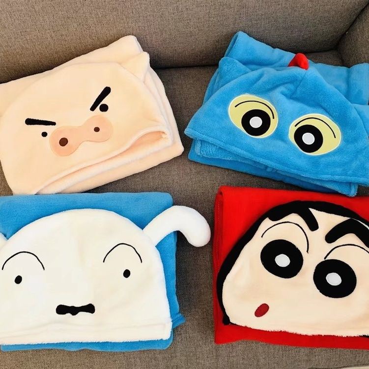 Chăn Bông Hình Cậu Bé Bút Chì shin-chan Dễ Thương Dùng Trong Văn Phòng