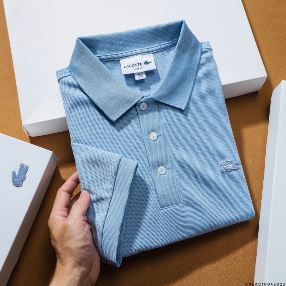 Áo Thun Nam Slimfit POLO BASIC LCST GOLF TRƠN khuy màu Xà Cừ Logo thêu dáng dài 6 màu hàng xuất xịn Có Big Size