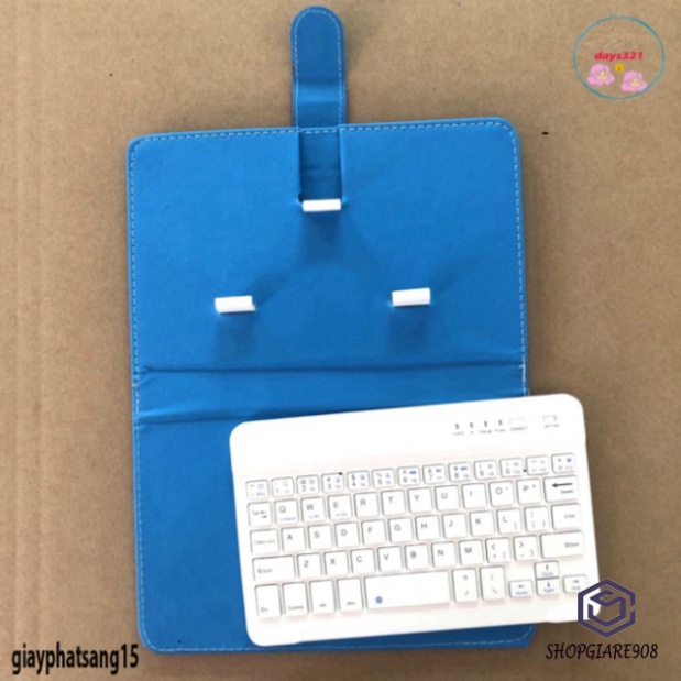 Bao Da Kèm keyboard Bluetooth Cho Iphone / Android 4.5-6.8inch Đa Năng