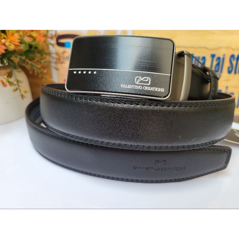 Thắt lưng nam Valentino Creations Malaysia mặt kéo, đầu gài, bản trượt fullbox