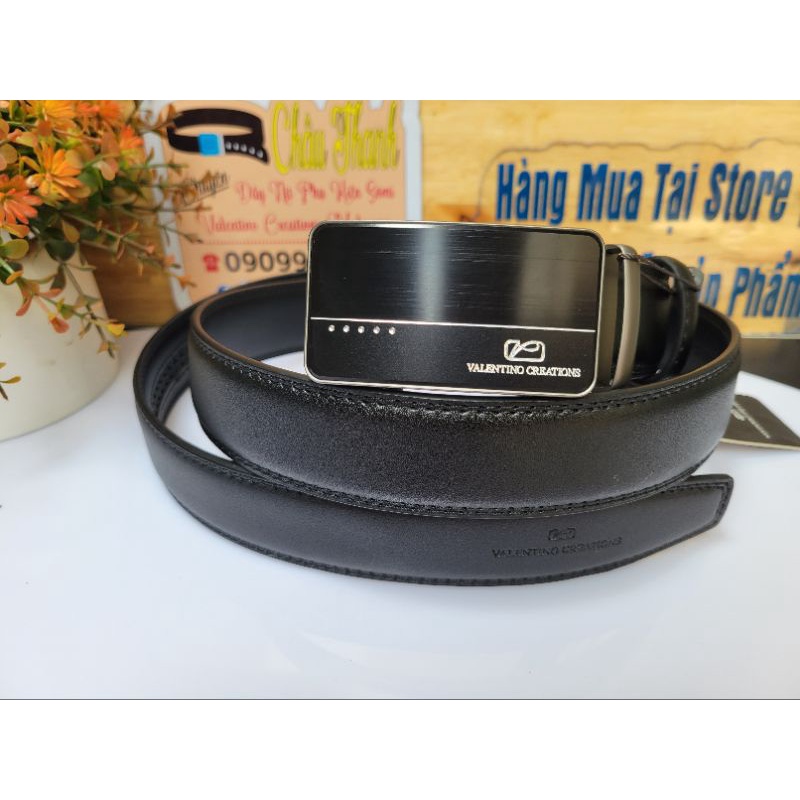 Thắt lưng nam Valentino Creations Malaysia mặt kéo, đầu gài, bản trượt fullbox