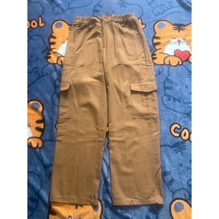 [ Sẵn ] Xả Giá Cực Rẻ Quần Kaki Cargo Túi Hộp Ống Xuông Fom Đứng Phối Màu Nâu Cam Dành Cho Nam và Nữ