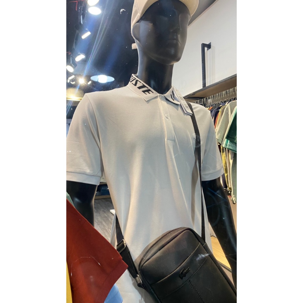 Áo Thun Nam POLO LACOSTE CHỮ CỔ NGHIÊNG TRƠN BASIC SlimFit - Vải Nhẹ Mát Chống Nhăn Cao Cấp Hàng Xuất Xịn CÓ BIG SIZE