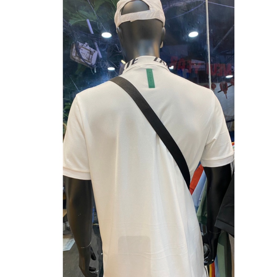 Áo Thun Nam POLO LACOSTE CHỮ CỔ NGHIÊNG TRƠN BASIC SlimFit - Vải Nhẹ Mát Chống Nhăn Cao Cấp Hàng Xuất Xịn CÓ BIG SIZE