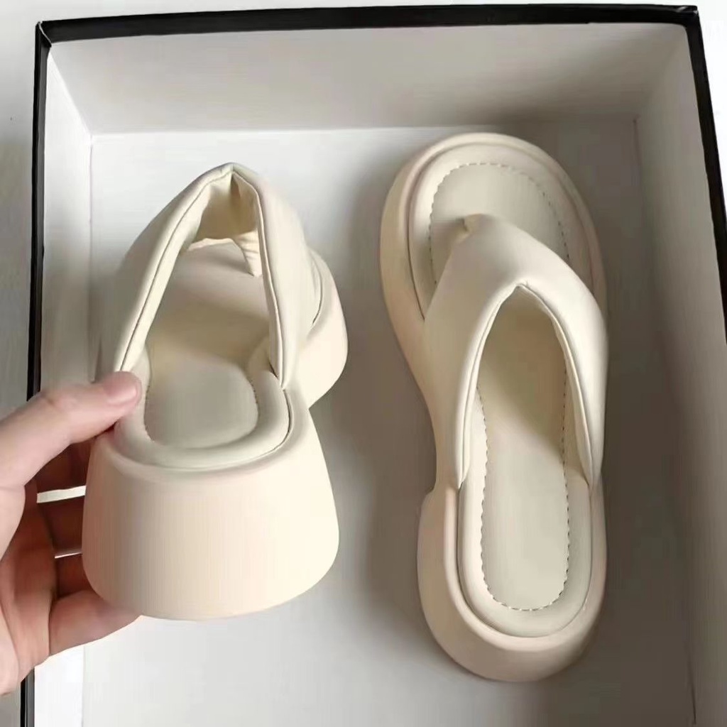 Dép Xỏ Ngón Đế Thô Thiết Kế Đơn Giản Thời Trang Mùa Hè 2023 Cho Nữ