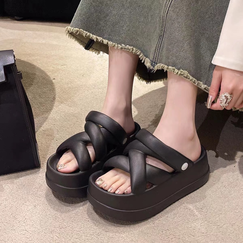 Sandal Đế Dày Thời Trang Mùa Hè 2023 Dành Cho Nữ