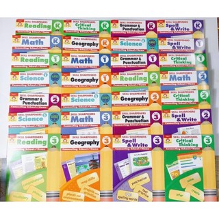Hàng nhập - full 7c - grade pre k, level k, 1,2,3 - skill sharpeners của evan-moor