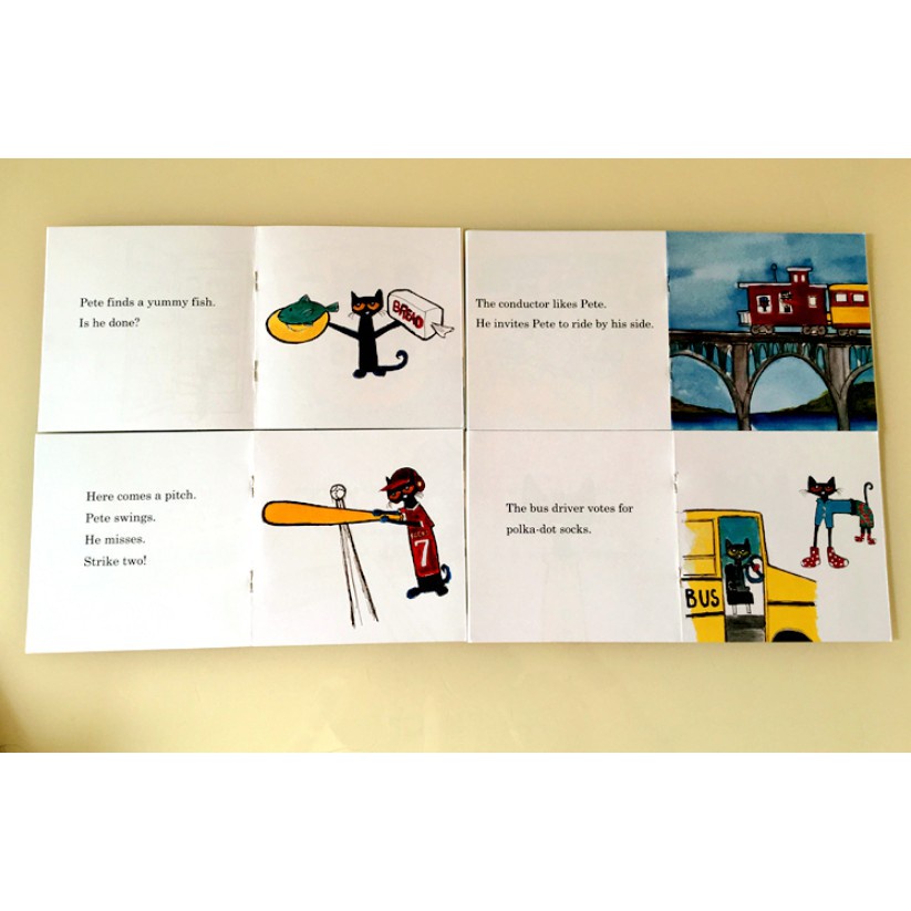 Bản nhập - Bộ 12q - I can read - Pete the cat + File nghe