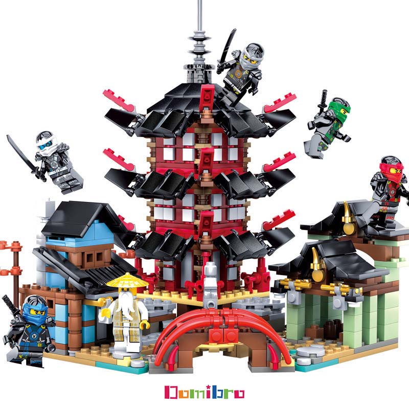 Đồ chơi lắp ráp Ninjago Ngôi Đền Huyền Thoạ bộ đồ chơi xếp hình các nhân vật Ninjago cho bé