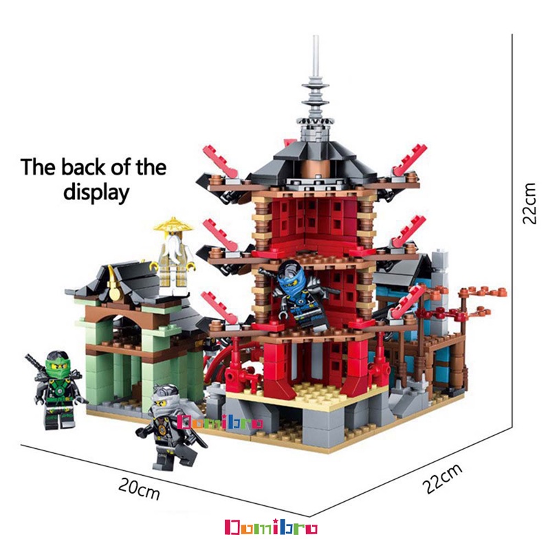 Đồ chơi lắp ráp Ninjago Ngôi Đền Huyền Thoạ bộ đồ chơi xếp hình các nhân vật Ninjago cho bé