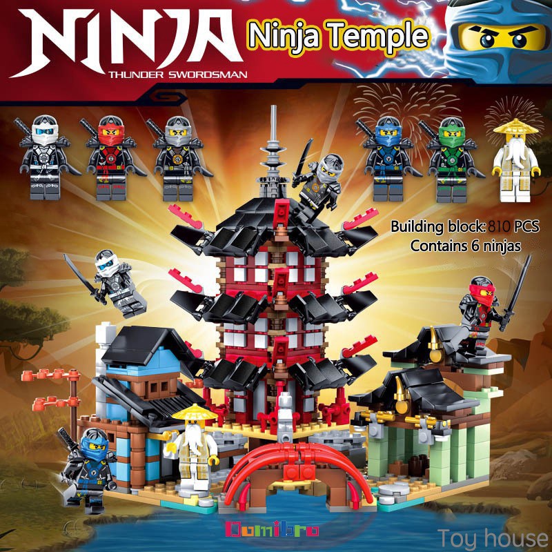 Đồ chơi lắp ráp Ninjago Ngôi Đền Huyền Thoạ bộ đồ chơi xếp hình các nhân vật Ninjago cho bé