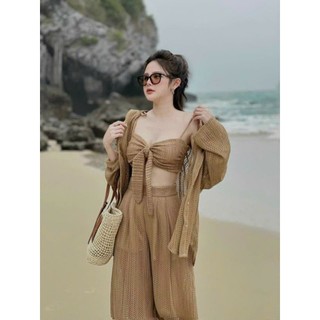 Set bikini 3 món đi biển