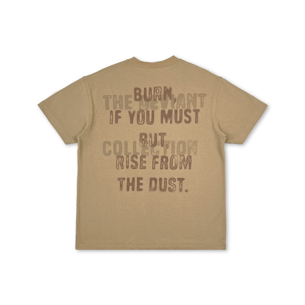 Áo Phông Nam Nữ Unisex "Burning Out Sand T-shirt" 100% Cotton 280gsm Boxy