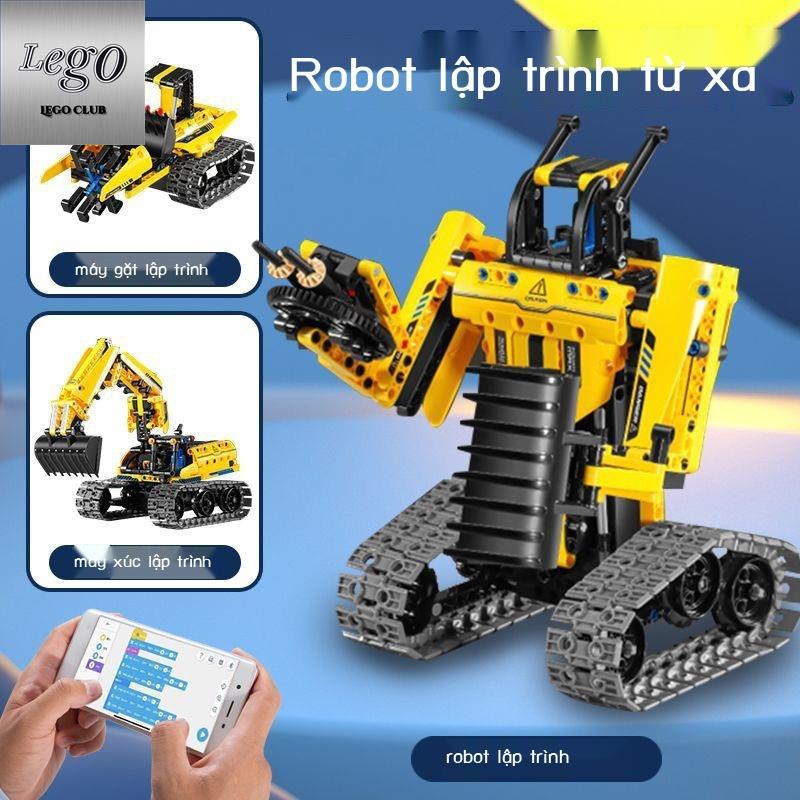 💥Sẵn sàng giao hàng🎊Tương thích LEGO Block Splice Wall Robot Lập trình điều khiển từ xa Kỹ thuật Series Excavator Boy