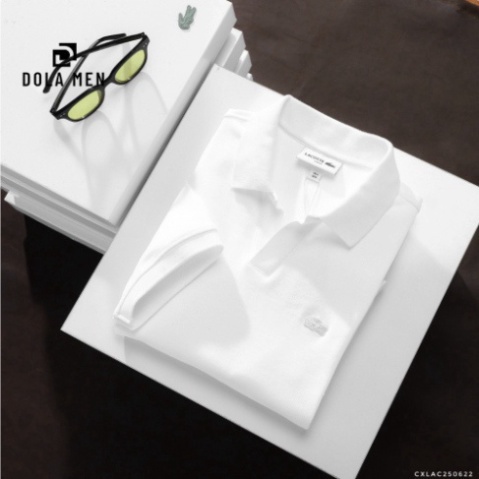 Áo Thun Nam Polo LACOSTE Cổ V VẢI DÀY CHÍNH HÃNG Không Xù Không Nhăn Cực Xịn Cao Cấp Dolamen