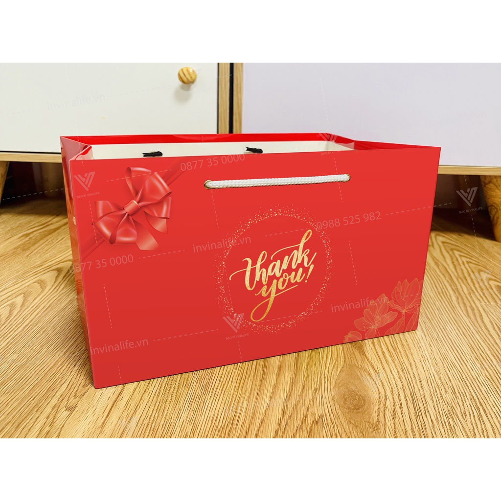 Túi THANK YOU, Túi Trái Cây Nhập Khẩu, Túi Hoa Quả Sạch, Túi Đựng Quà Tặng loại 5kg (5D)