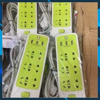 Ổ điện - ổ cắm điện đa năng chống giật -ổ cắm điện thông minh kèm cổng sạc USB (6 phích cắm, 3 USB) !!