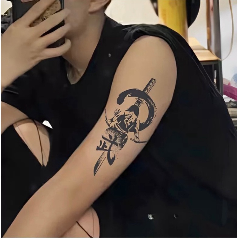 Hình Xăm Dán Tạm Thời Quan Vũ 11cm X 18cm Chống Thấm Nước 15 Ngày Hot Trend 2023