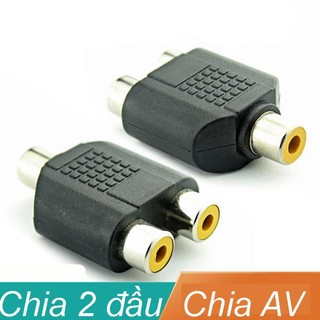 Đầu chia av : 1 đầu cái ra 2 đầu cái dùng cho av audio