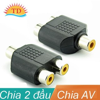 Đầu chia av : 1 đầu cái ra 2 đầu cái dùng cho av audio
