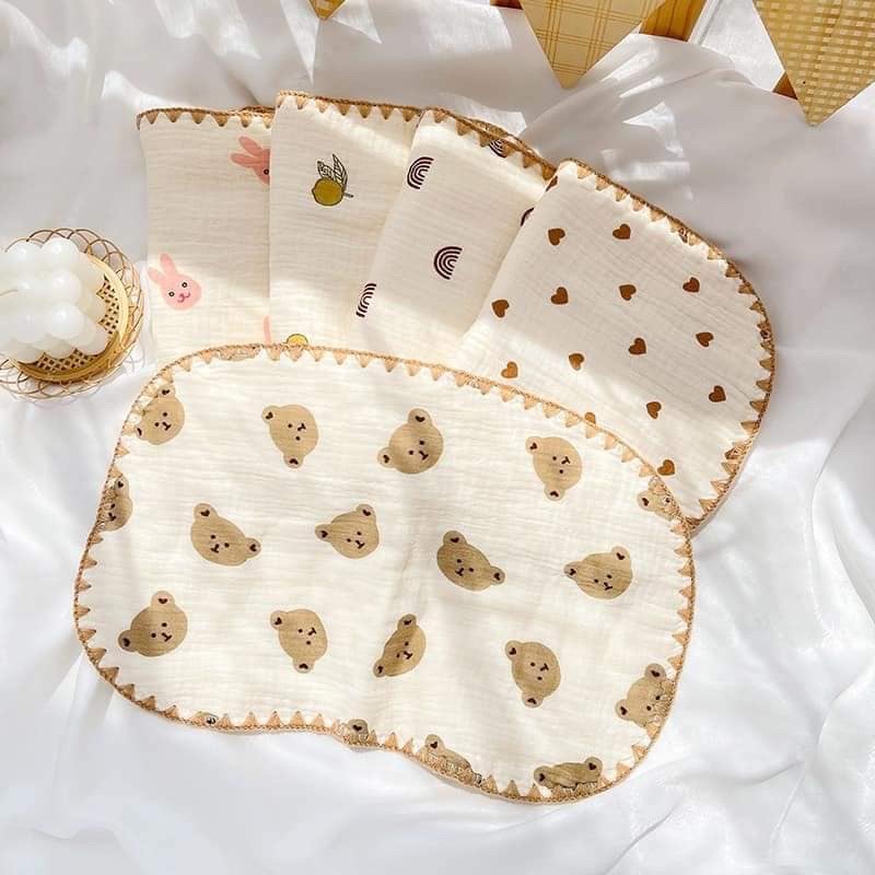 Gối xô 10 lớp thấm hút mồ hôi, mềm mại cho bé từ sơ sinh