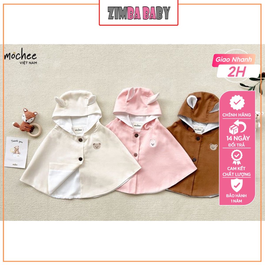 Áo Choàng Chống Nắng Cho Bé OME Áo choàng Muslin siêu thấm hút Sử Dụng 4 Mùa Cho Bé Kèm Kính Chống Giọt Bắn, Mẫu Mới2023