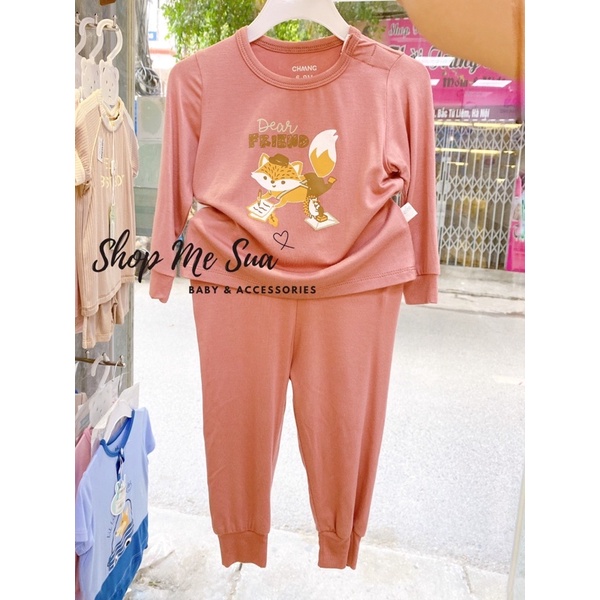 CHAANG Bộ dài tay cài vai cho bé từ 7kg-18kg