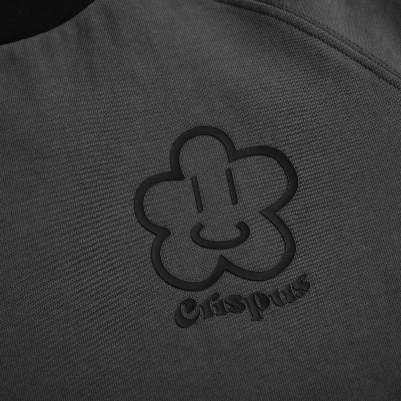 ÁO SMILEY FLOWER XÁM