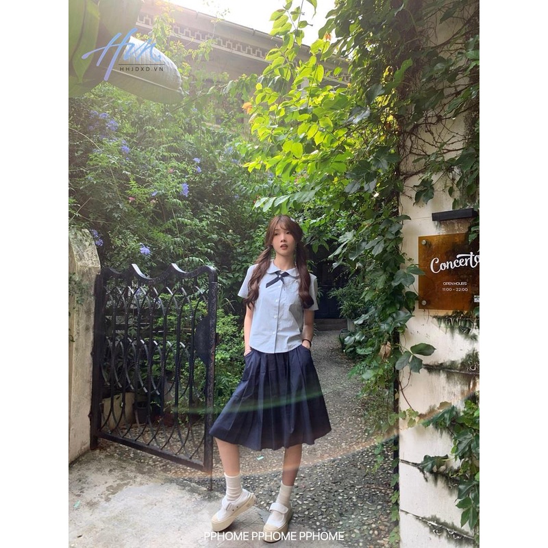 Áo Sơ Mi Tay Ngắn Cổ Búp Bê Thời Trang Mùa Hè Cho Nữ