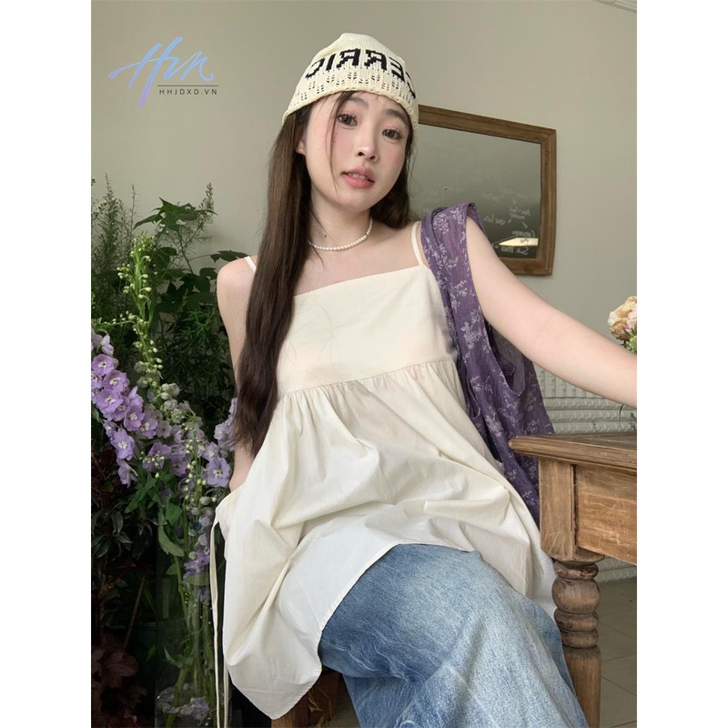 Áo Không Tay Thiết Kế Mới Theo Phong Cách Retro Dễ Phối Đồ