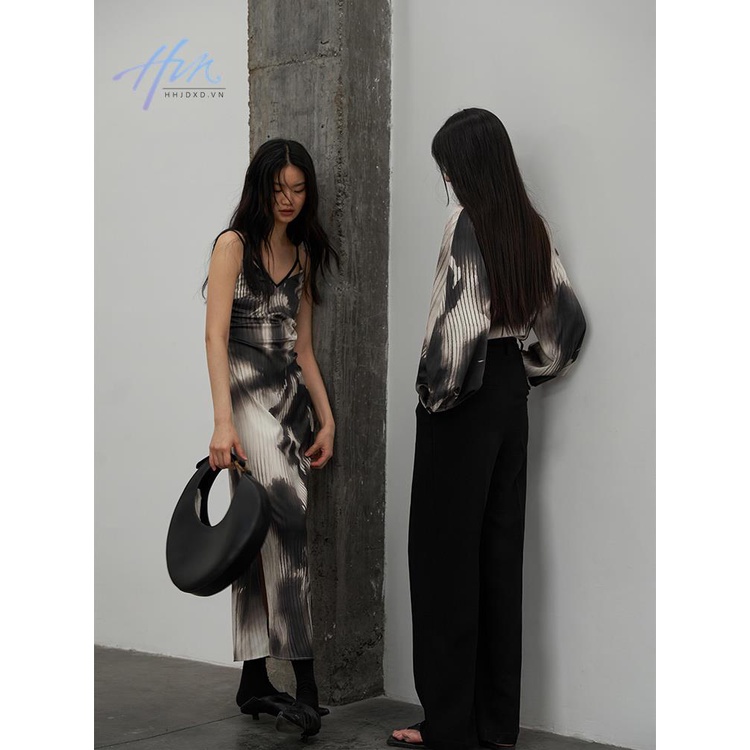 Đầm Hai Dây Dáng Dài Họa Tiết Hoa Xinh Xắn Thời Trang Cho Nữ