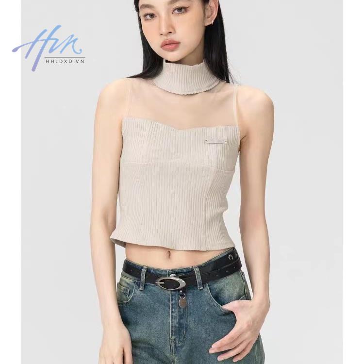 Áo Không Tay Dáng Ngắn Thời Trang Mùa Hè 2023 Quyến Rũ Cho Nữ