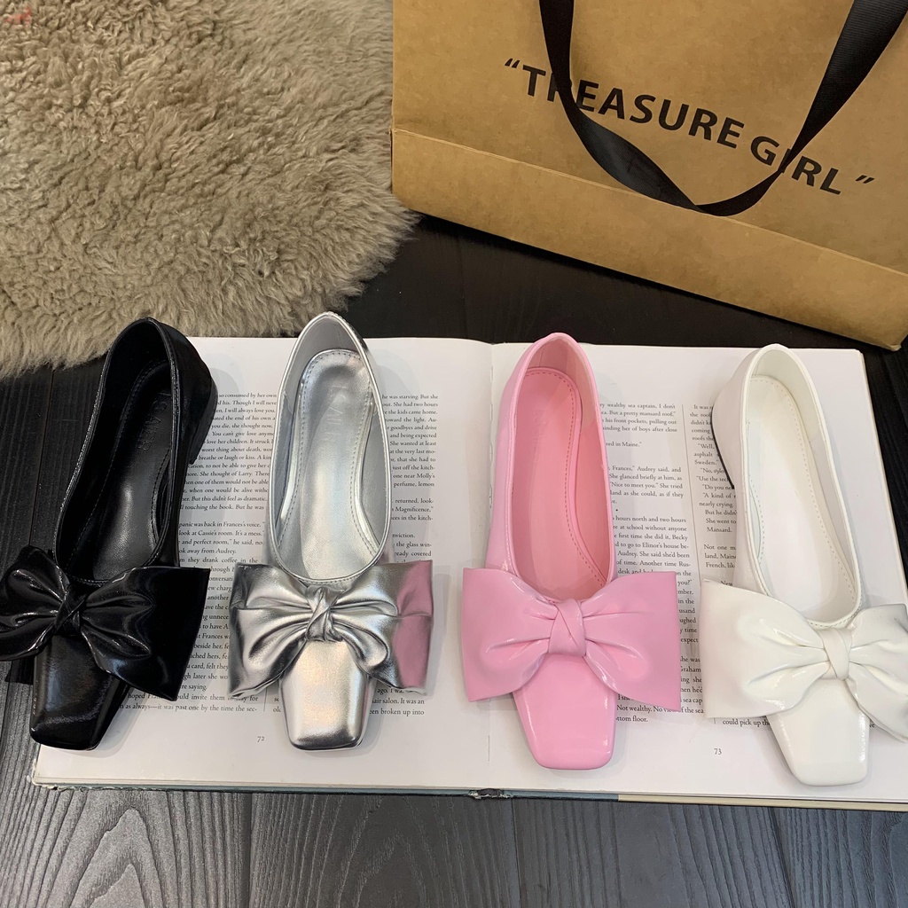 Giày bệt nữ thắt nơ phong cách mới 2023