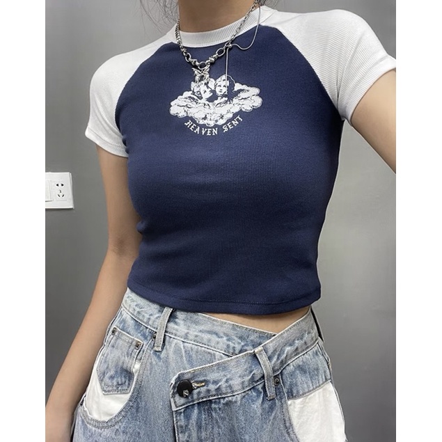 Áo Croptop Heaven Sent