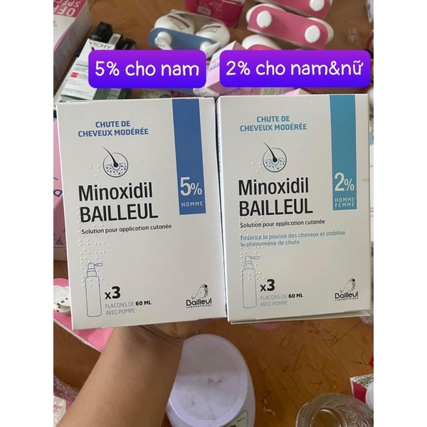 Xịt Minoxidil Bailleul 5% mọc tóc dành riêng cho nam