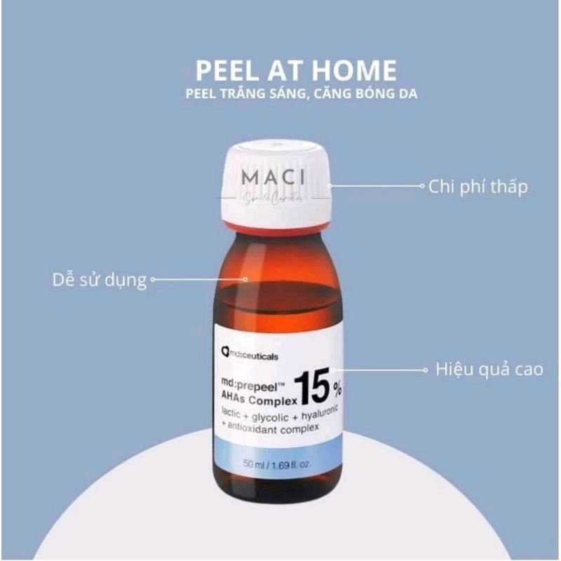 Dung Dịch Peel Căng Bóng Trắng Sáng Da 𝐌𝐝:𝐜𝐞𝐮𝐭𝐢𝐜𝐚𝐥𝐬 𝐀𝐇𝐀𝐒 𝐂𝐨𝐦𝐩𝐥𝐞𝐱 𝟏𝟓%